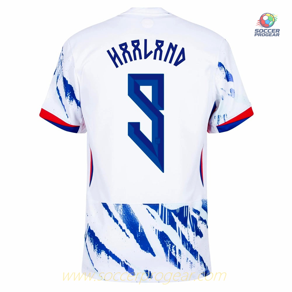Norway Away Football Team Jersey 2024-25 Edition Haaland