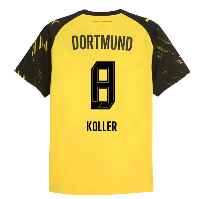 Koller 8 Game Replica Borussia Dortmund Home Fan Jersey (Adults) (2)