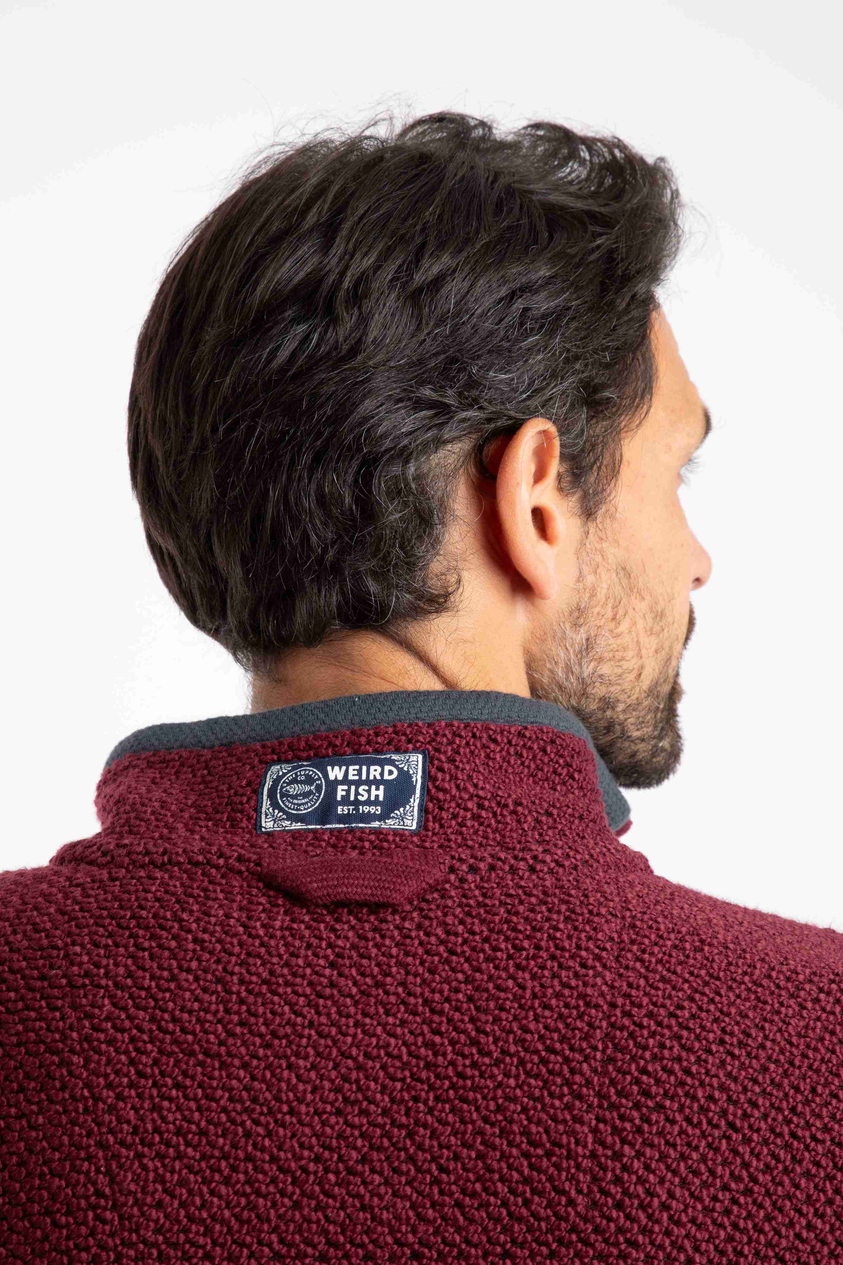 Kielder 1/4 Zip Limited Edition Macaroni Sweatshirt Antique Cherry