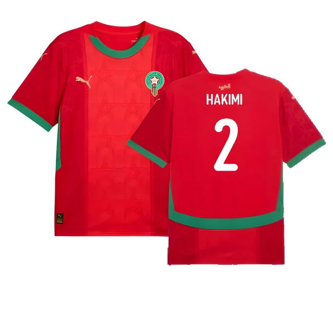 Aero-Dynamic 2024-2025 Morocco Home Shirt (Hakimi 2) Aero-Dynamic