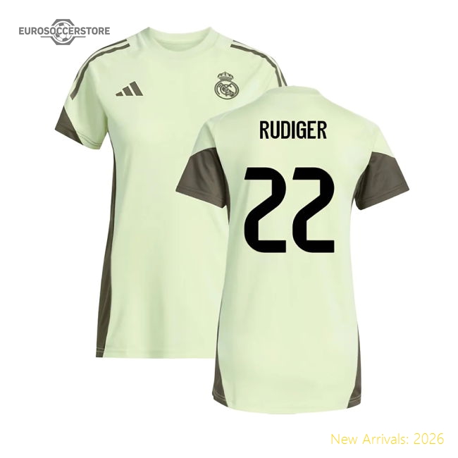 Top-tier Real Madrid Training Rudiger Jersey 2025-2026 Lightweight
