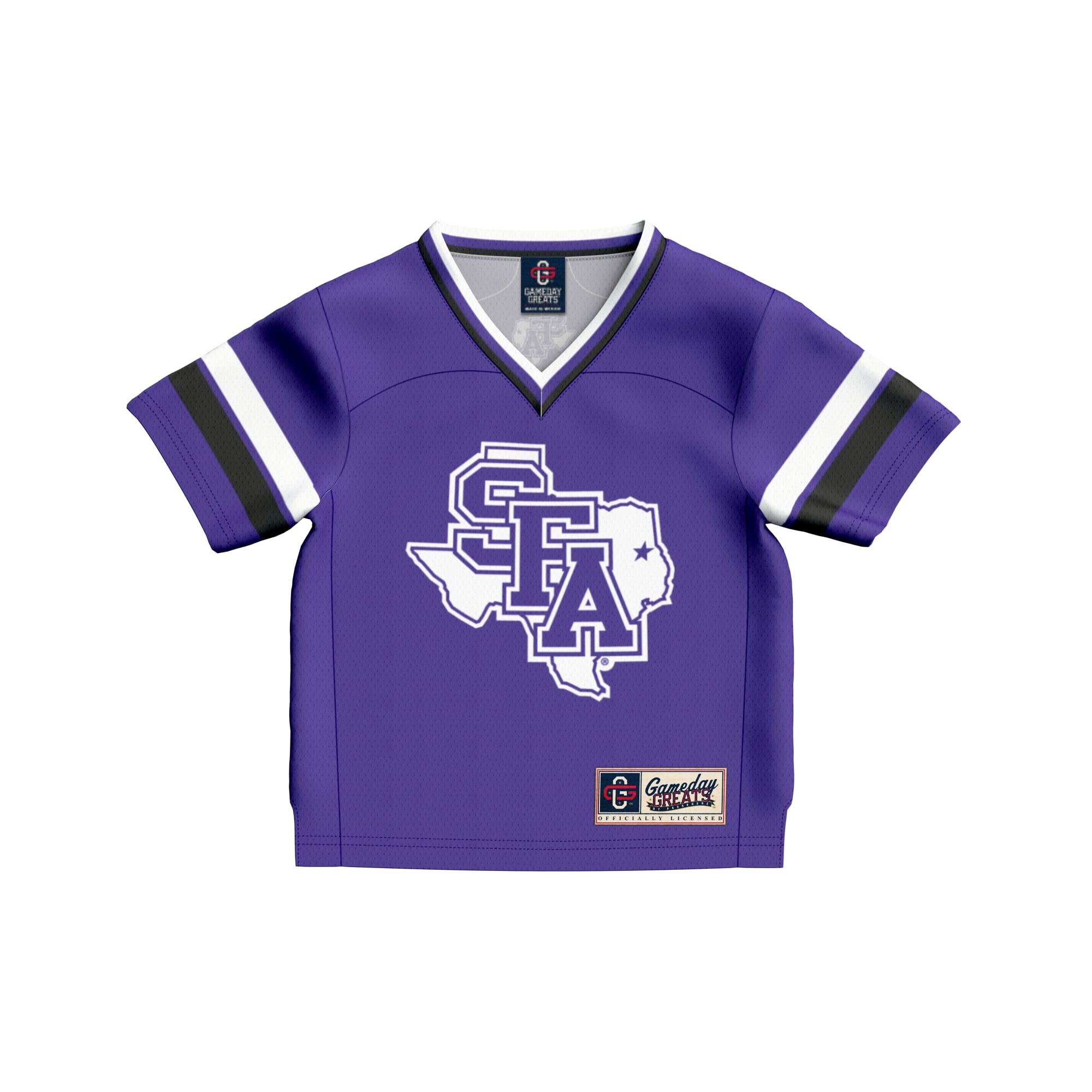 Toddler #1 Purple Stephen F Austin Lumberjacks Lightweight Collegiate Football Fashion Jersey