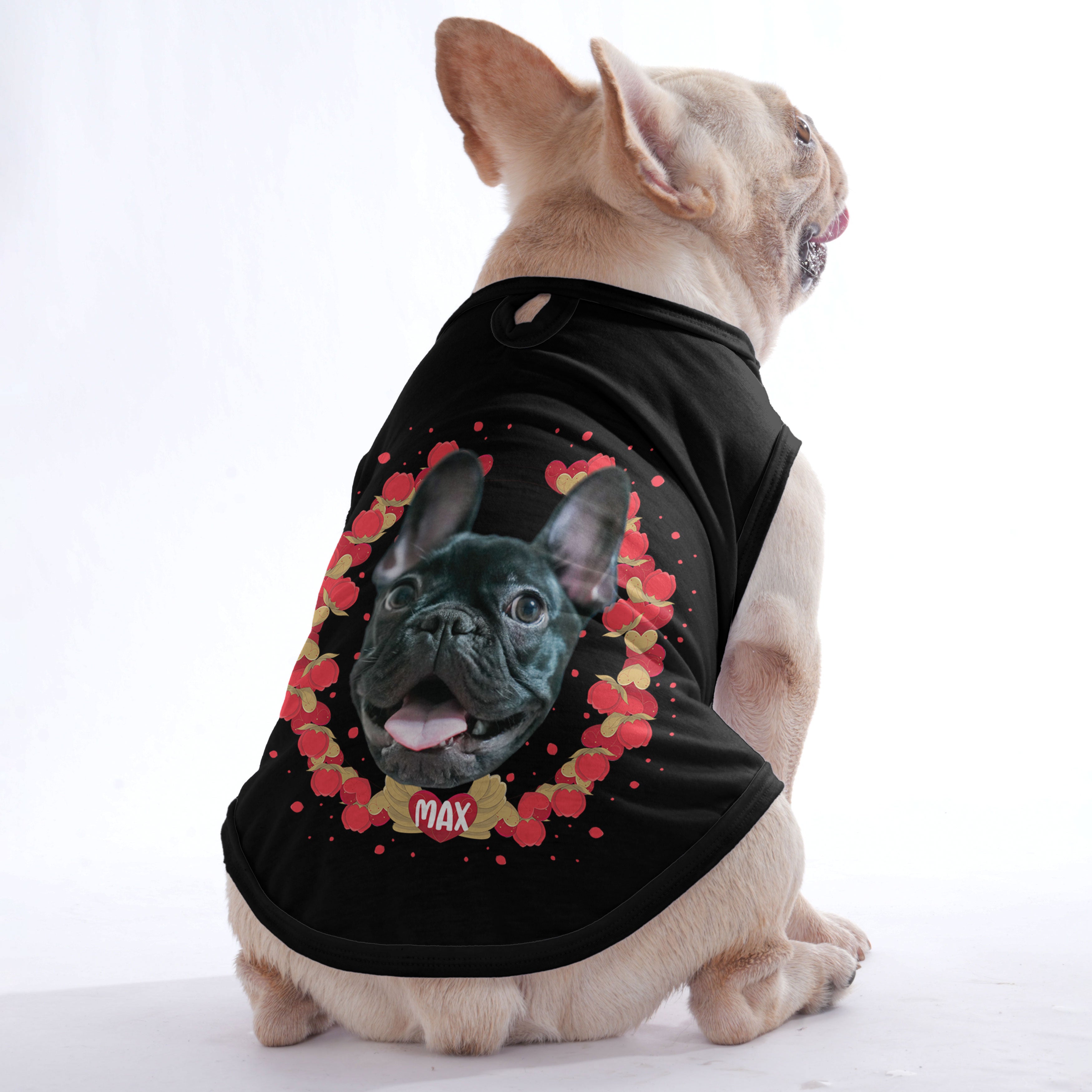 French Bulldog Hearts Personalized Frenchie Shirt | Custom Dog T Shirt