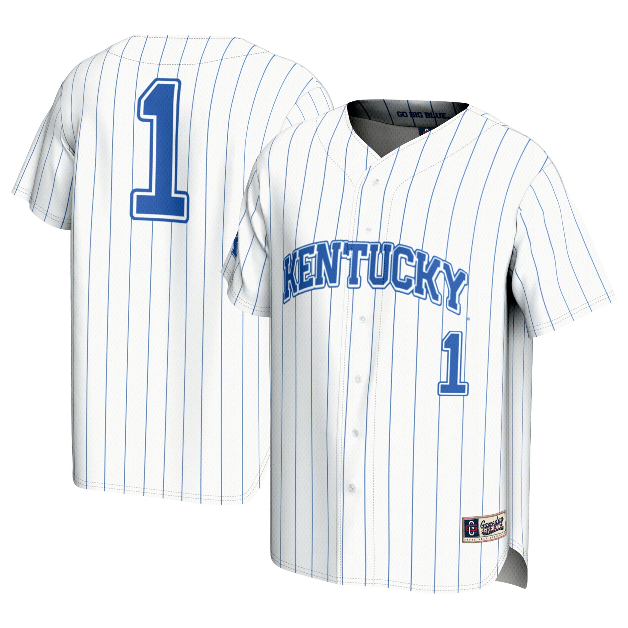[DDG] Kentucky Wildcats GameDay Greats Youth Lightweight Baseball Jersey - White