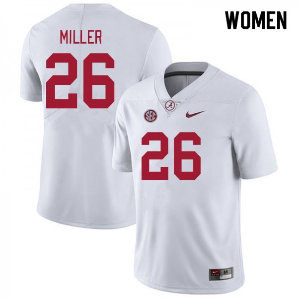 Women Alabama Crimson Tide Jam Miller #26 Premium Replica