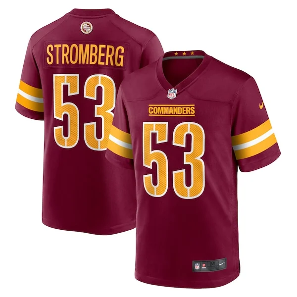 None Ricky Stromberg Game Jersey - Burgundy | NFL Player Jersey