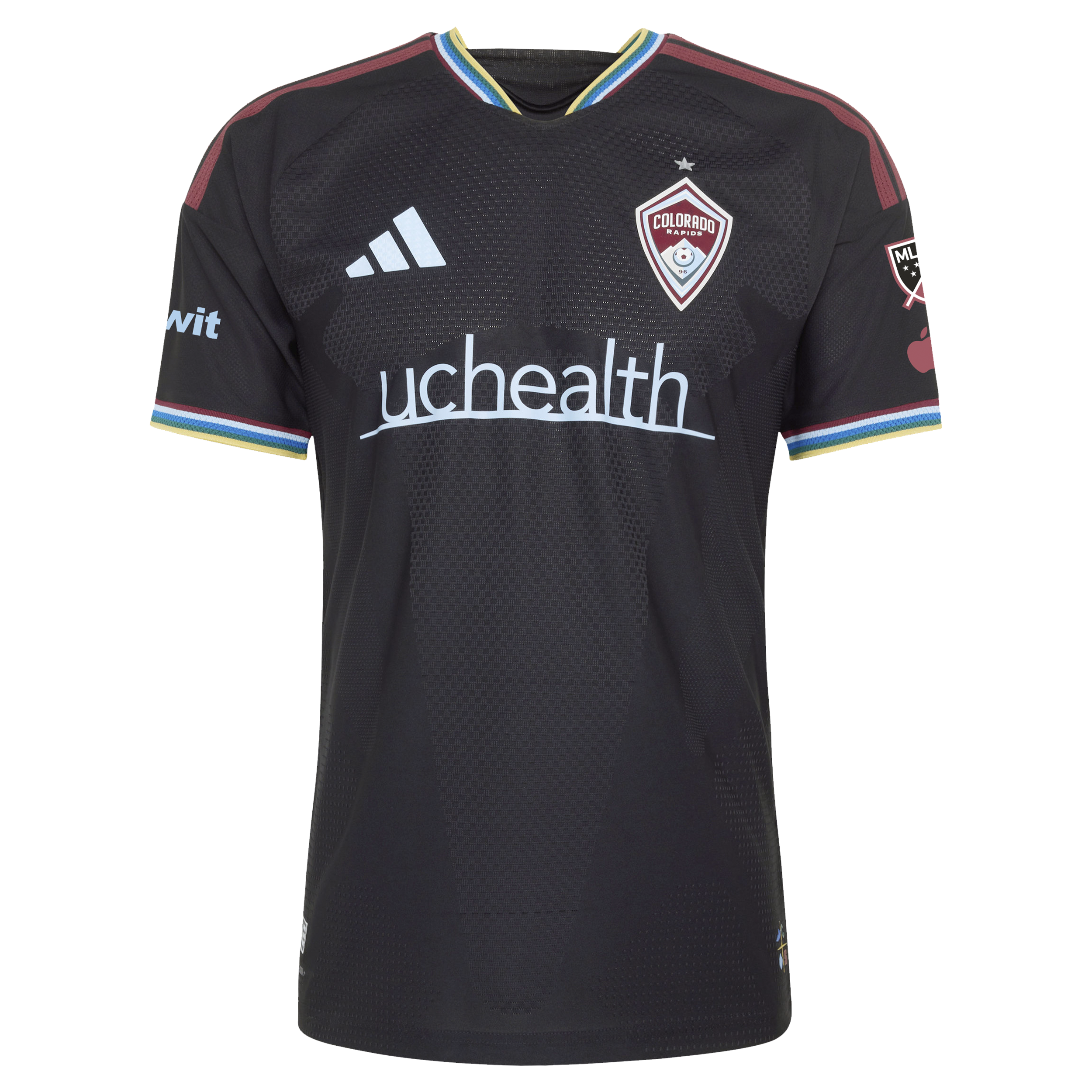 [JED] Colorado Rapids 2026 Colorful Colorado On-Field Authentic Patch Jersey - Black