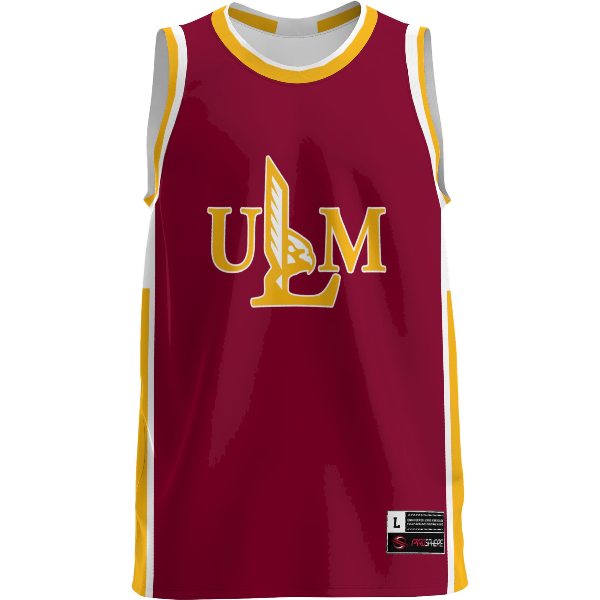 [NJP] ULM Warhawks GameDay Greats Lightweight Basketball Jersey - Maroon