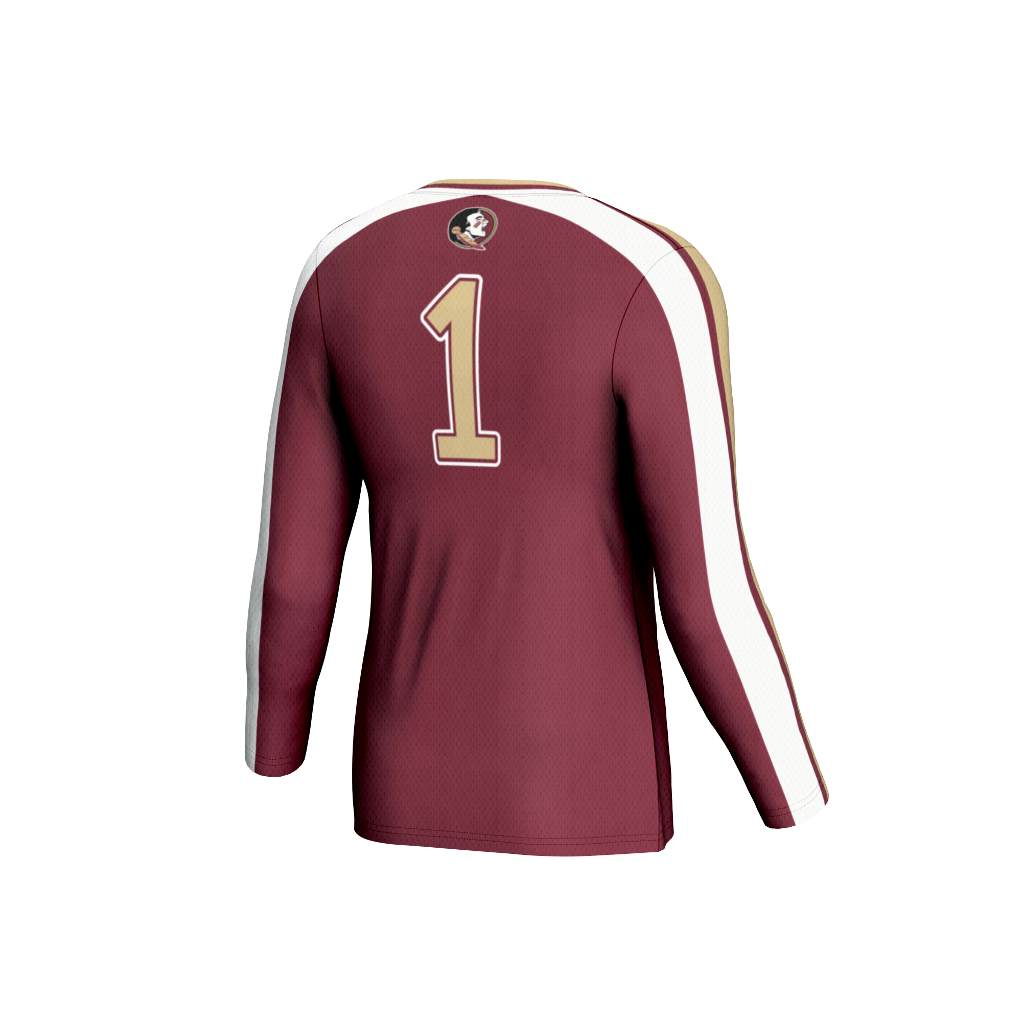 [NJP] Florida State Seminoles GameDay Greats Unisex Women's Volleyball Lightweight Fashion Jersey - Garnet