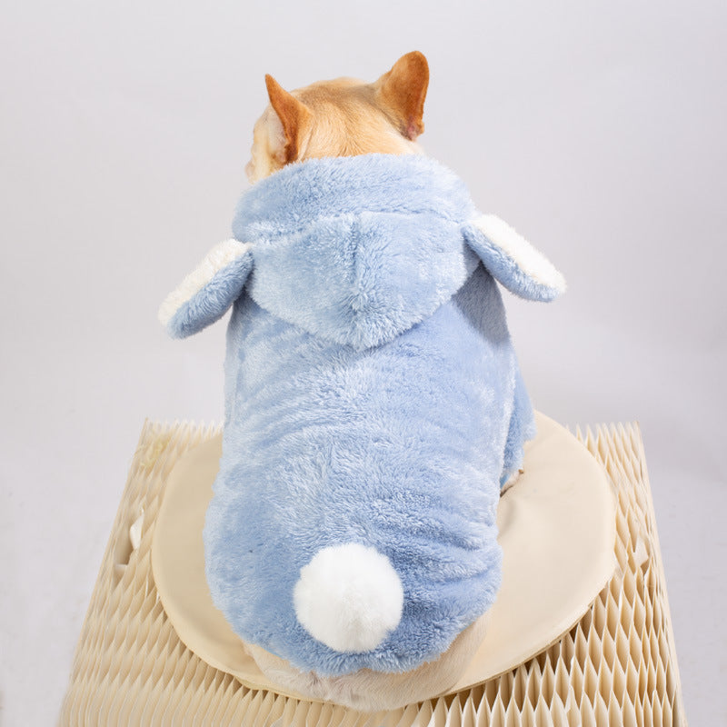 High-Quality Frenchie Warm Pet Sweater – Plush Thick Coat For Small B...