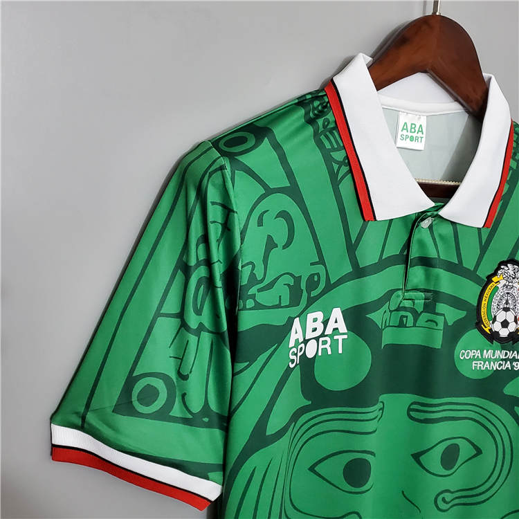 Lightweight MEXICO RETRO SHIRT 1998 HOME SOCCER JERSEY FOOTBALL SHIRT