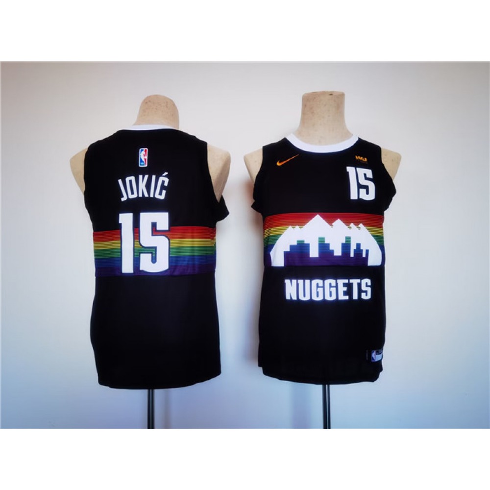 Jersey Denver Nuggets Nikola Jokic15 Black - - Must-Have Jersey