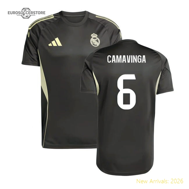 Authentic 2025-2026 Real Madrid Training Jersey (Utility Grey) (Camavinga