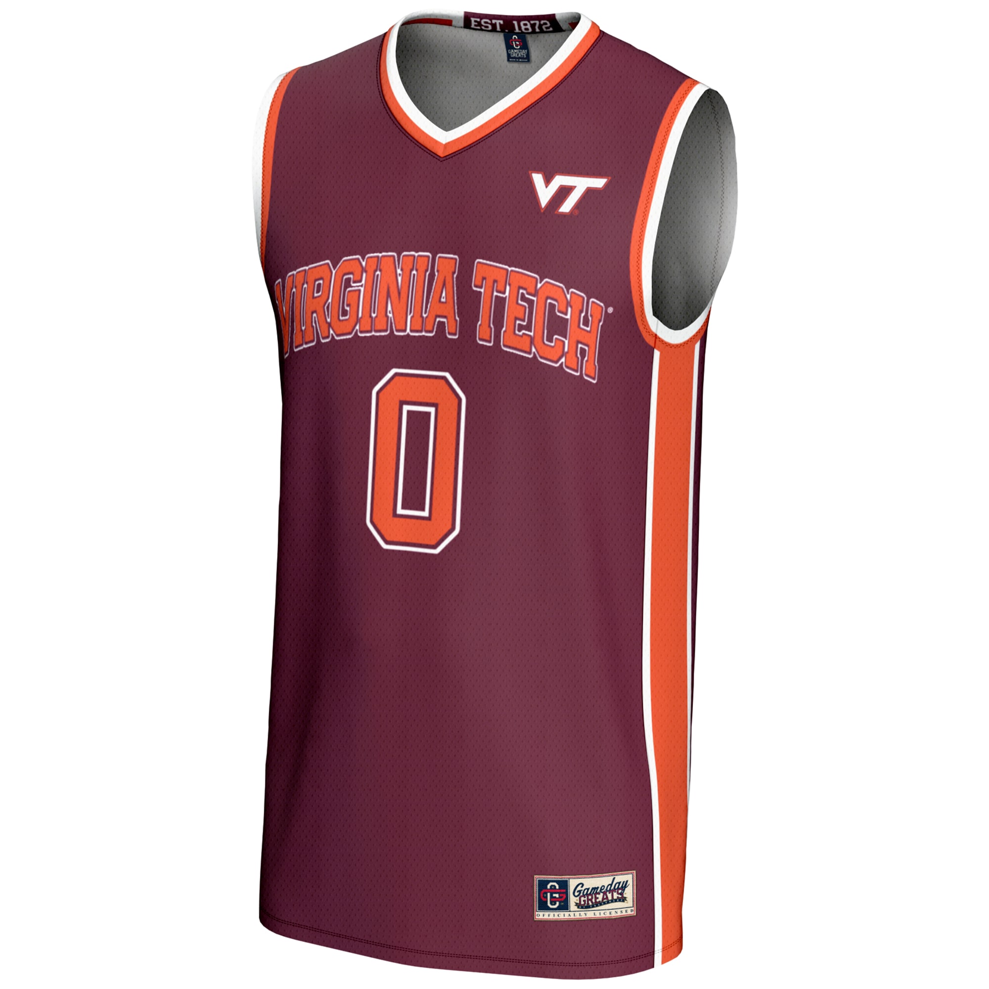 [DDG] Virginia Tech Hokies GameDay Greats Youth Lightweight Basketball Jersey - Maroon