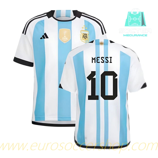 Argentina NT Home Football Shirt Premium Youth Version (MESSI 10)