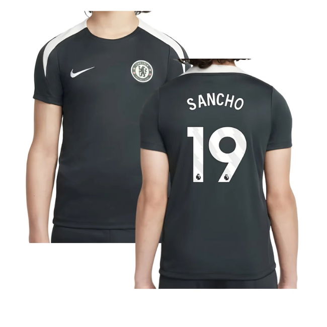 Proud Chelsea Chelsea Strike Training Shirt Green Kids Sancho #19 ...