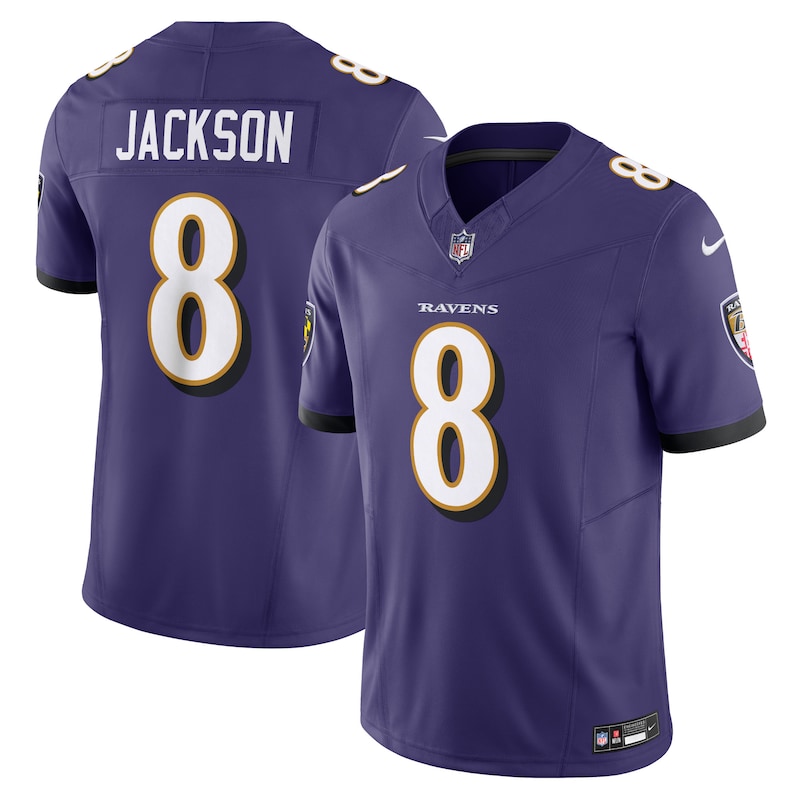 None Lamar Jackson BAL Ravens Iconic Official Jersey Football Apparel
