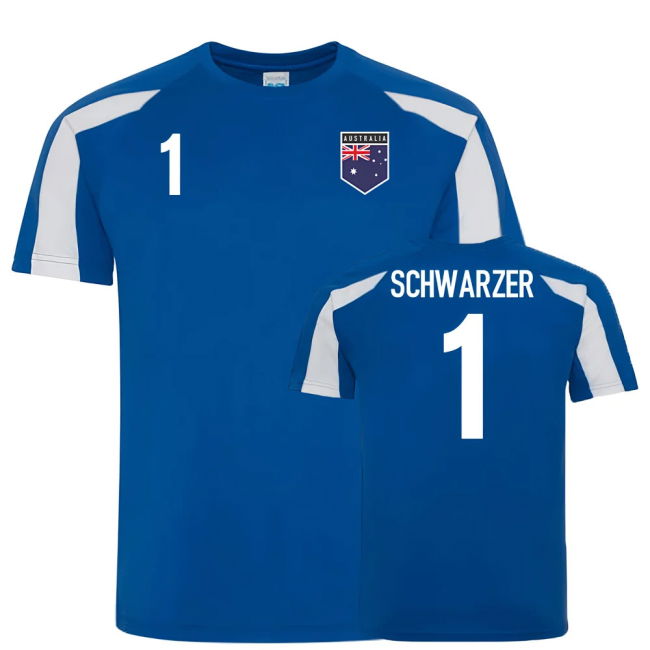 Jersey Australia Sports Training Jersey (Schwarzer 1) National