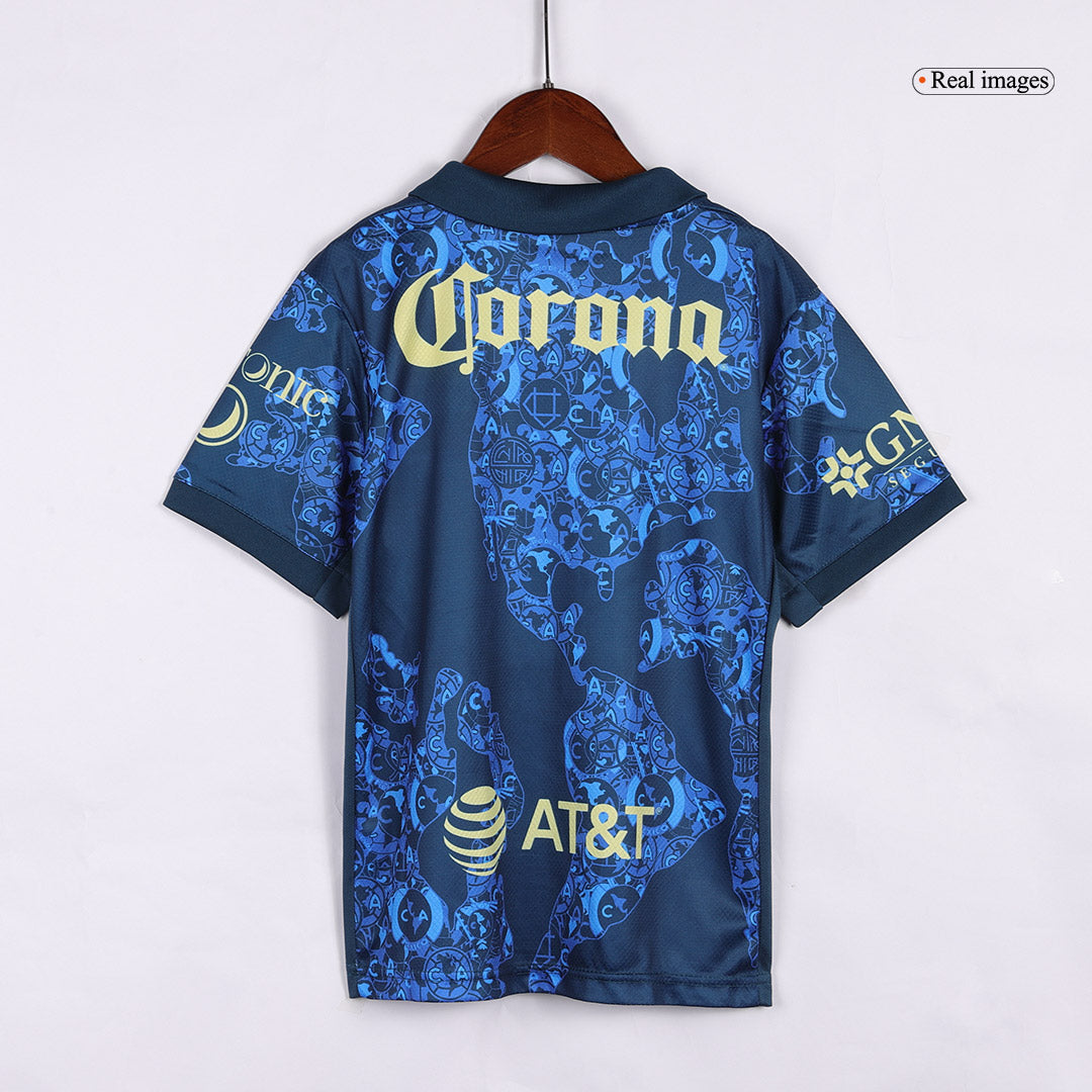Kid's Club America Away Soccer Jersey Kit(Jersey+Shorts) 2024/25Authen
