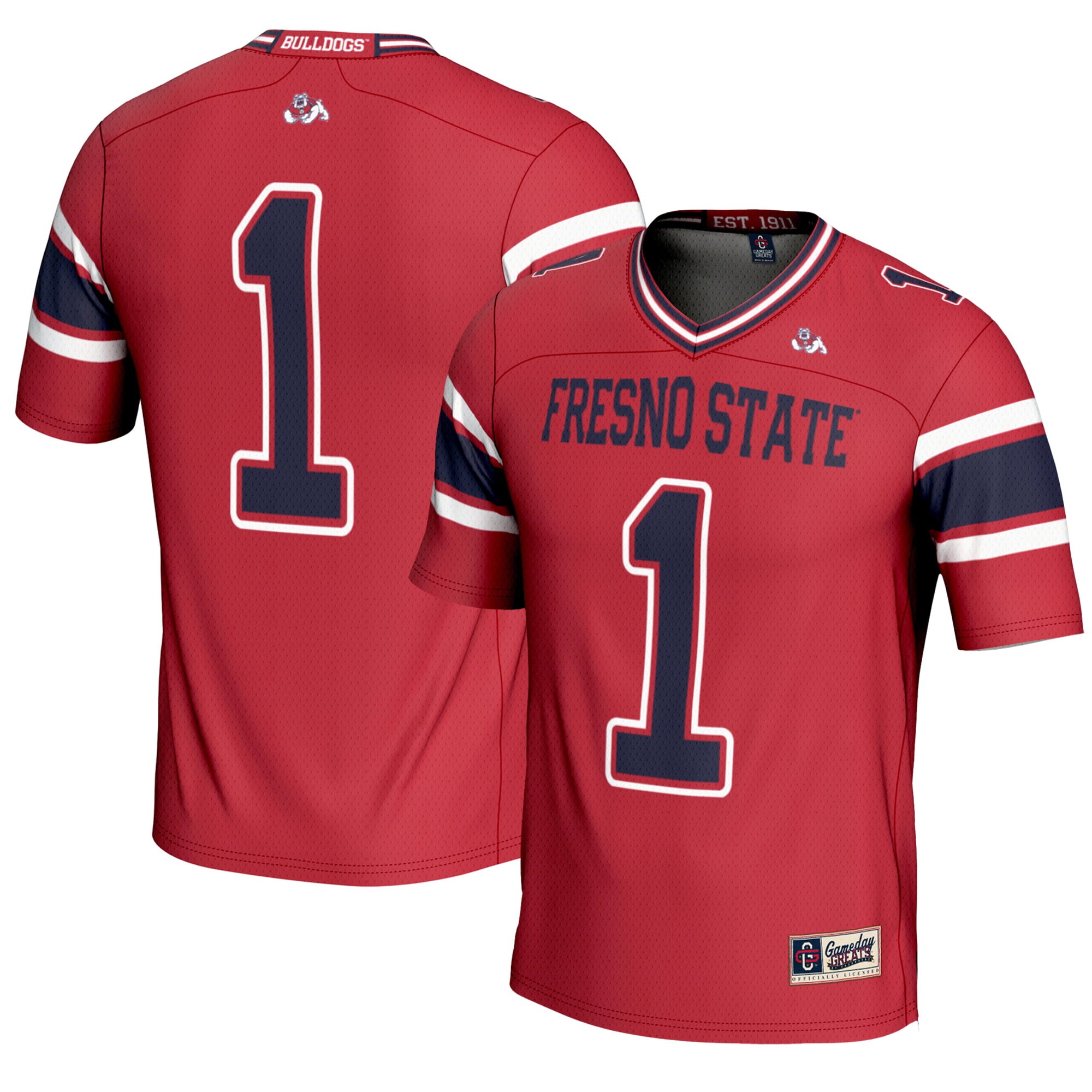 #1 Fresno State Bulldogs GameDay Greats Endzone 26/27 Football Jersey - Red