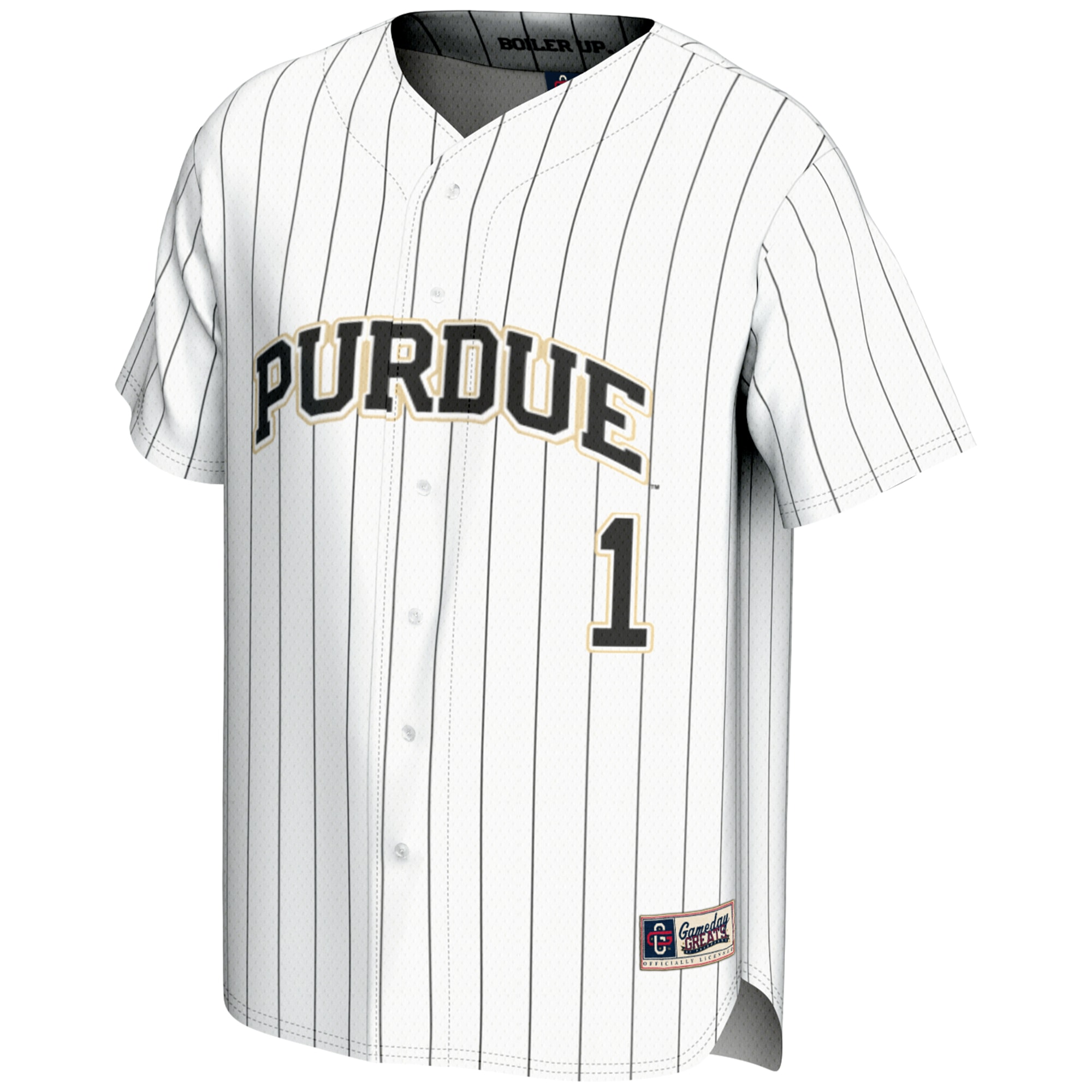 [DDG] Purdue Boilermakers GameDay Greats Lightweight Baseball Jersey - White