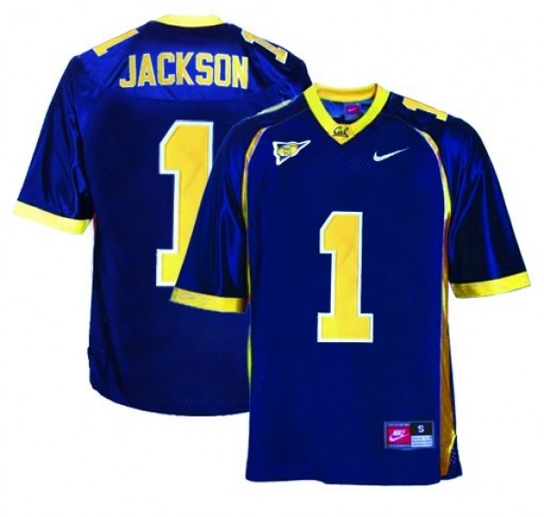 Youth College Football Power #1 Blue Premium Quality Jersey