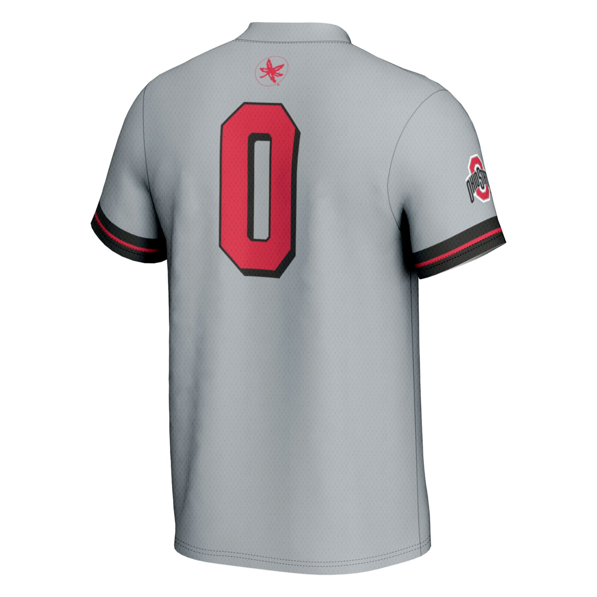 #0 Ohio State Buckeyes GameDay Greats Youth Softball Lightweight Fashion Jersey - Gray