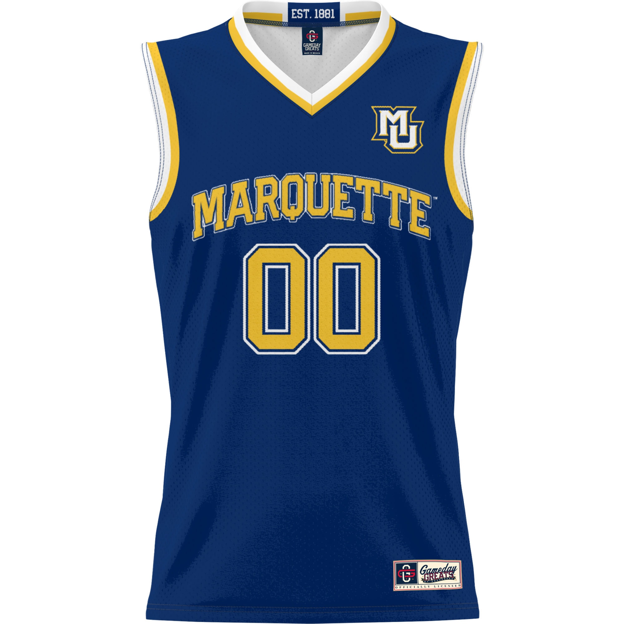 [NJP] Marquette Golden Eagles GameDay Greats Youth NIL Pick-A-Player Lightweight Women's Basketball Jersey - Navy
