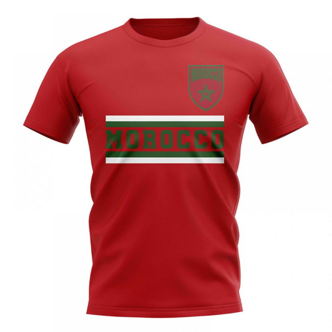 World-Class Fan-Favorite Morocco Core Football Country T-Shirt (Red)
