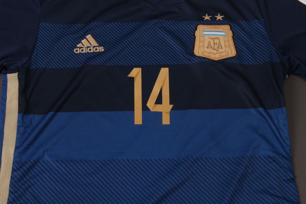 Premium Durable Argentina 1415 Away Soccer Shirt 14 MASCHERANO