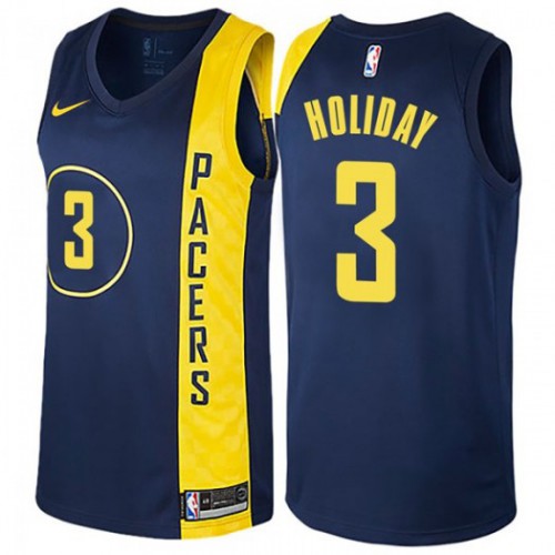 Performance IND #3 Aaron Holiday 2024 City NBA Swingman Jersey Blue -