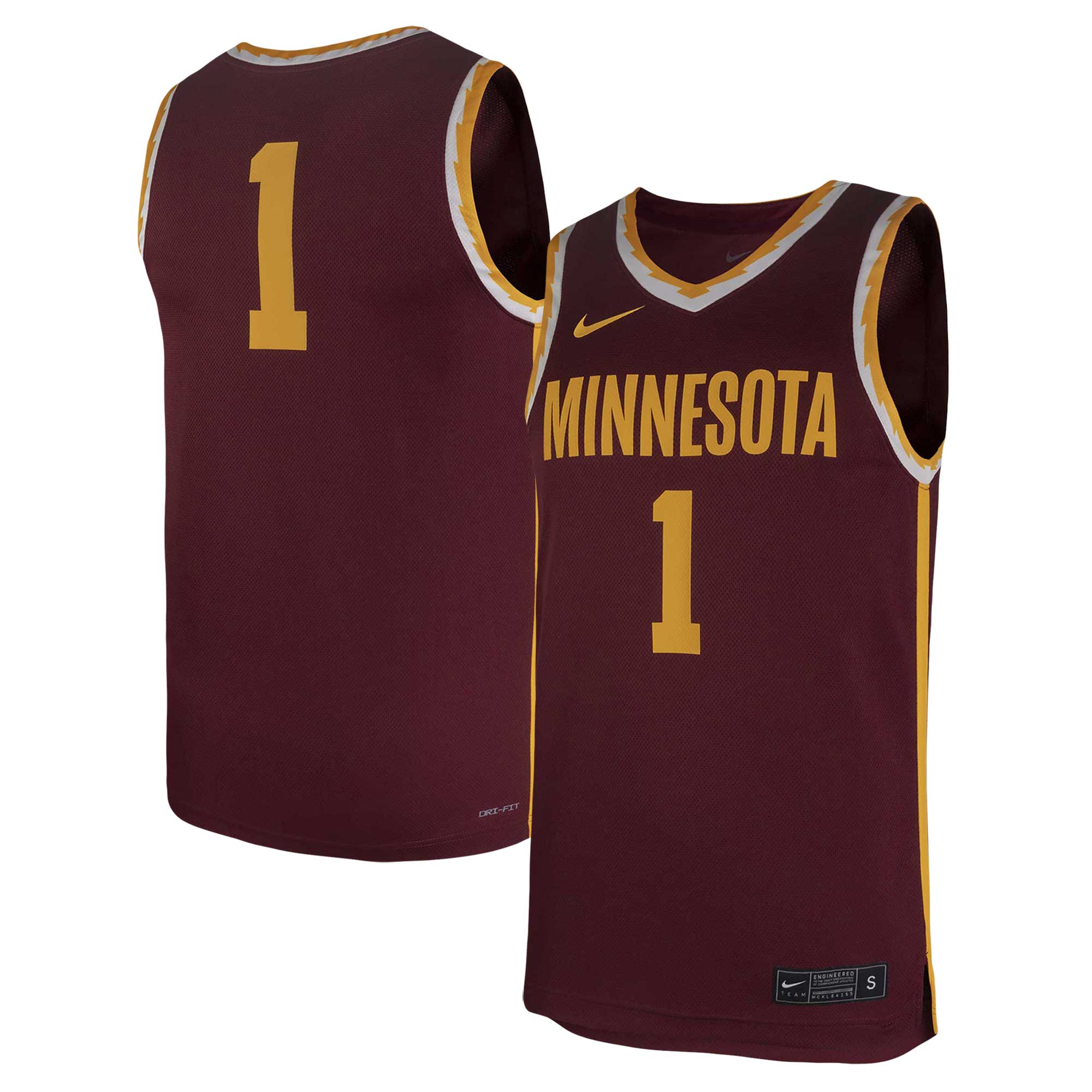 [NJP] Women's Minnesota Golden Gophers Team Replica Basketball Jersey - Maroon