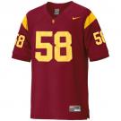 Men's None Red 2024 comfortable Maualuga Red #58 embroidered Jersey