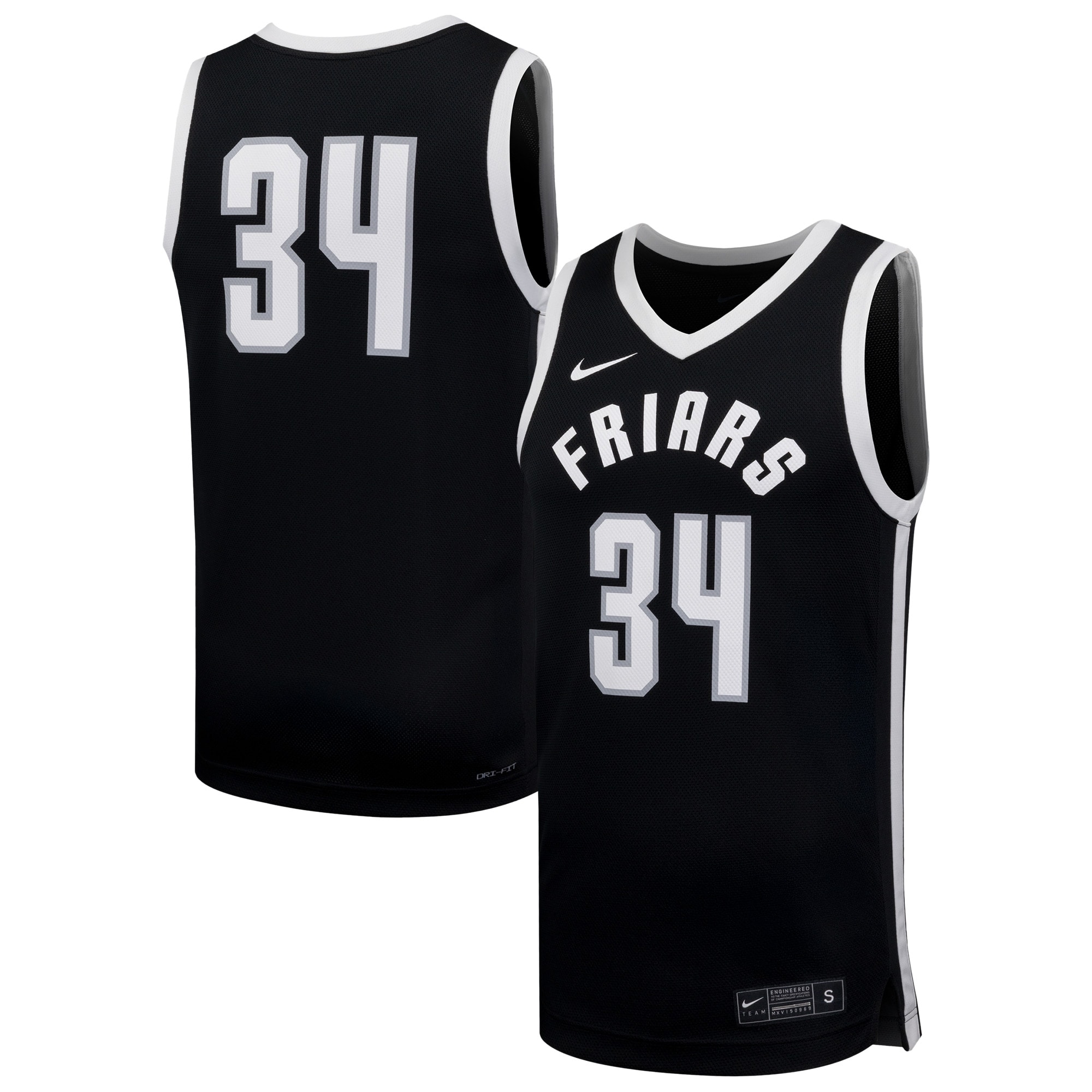 [NJP] Providence Friars Replica Basketball Jersey - Black