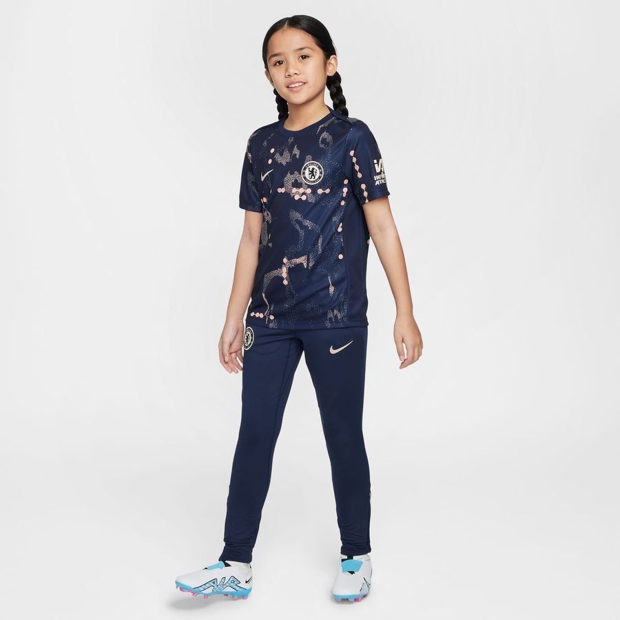 Chelsea Training Trousers Dri-FIT Strike - Obsidian/Guava Ice Kids