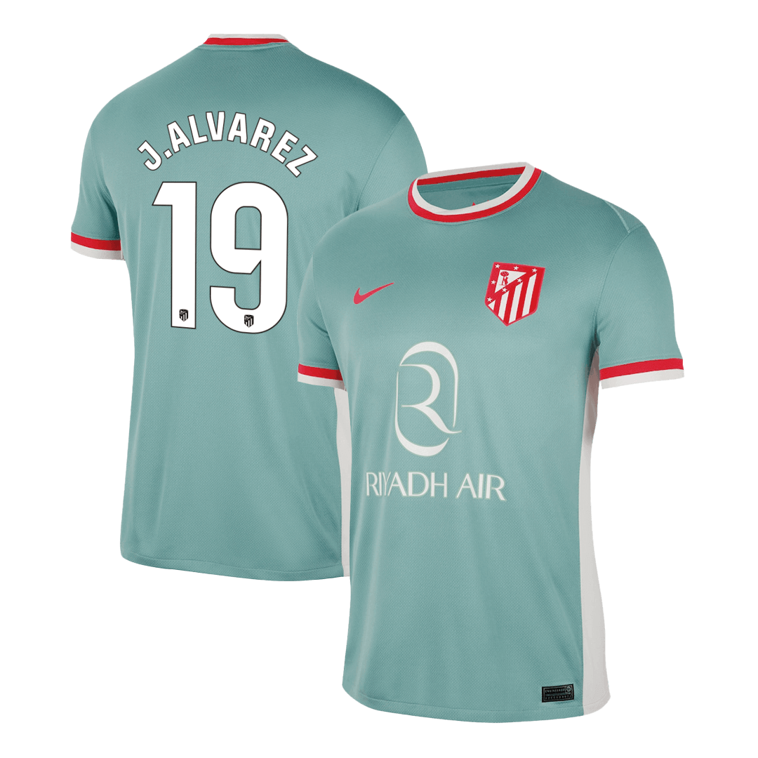 J.ALVAREZ #19 Atletico Madrid Away Soccer Jersey 2024/25Authentic Kit