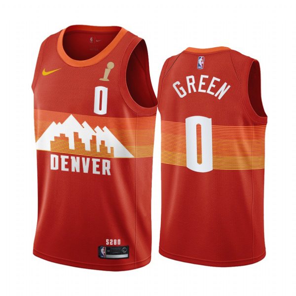 Nuggets #0 Christian Braun Premium 2023 Finals NBA Jersey - Red
