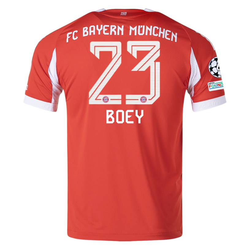 Bayern Munich Boey 2025-2026 UCL Home Jersey – Authentic Shirt