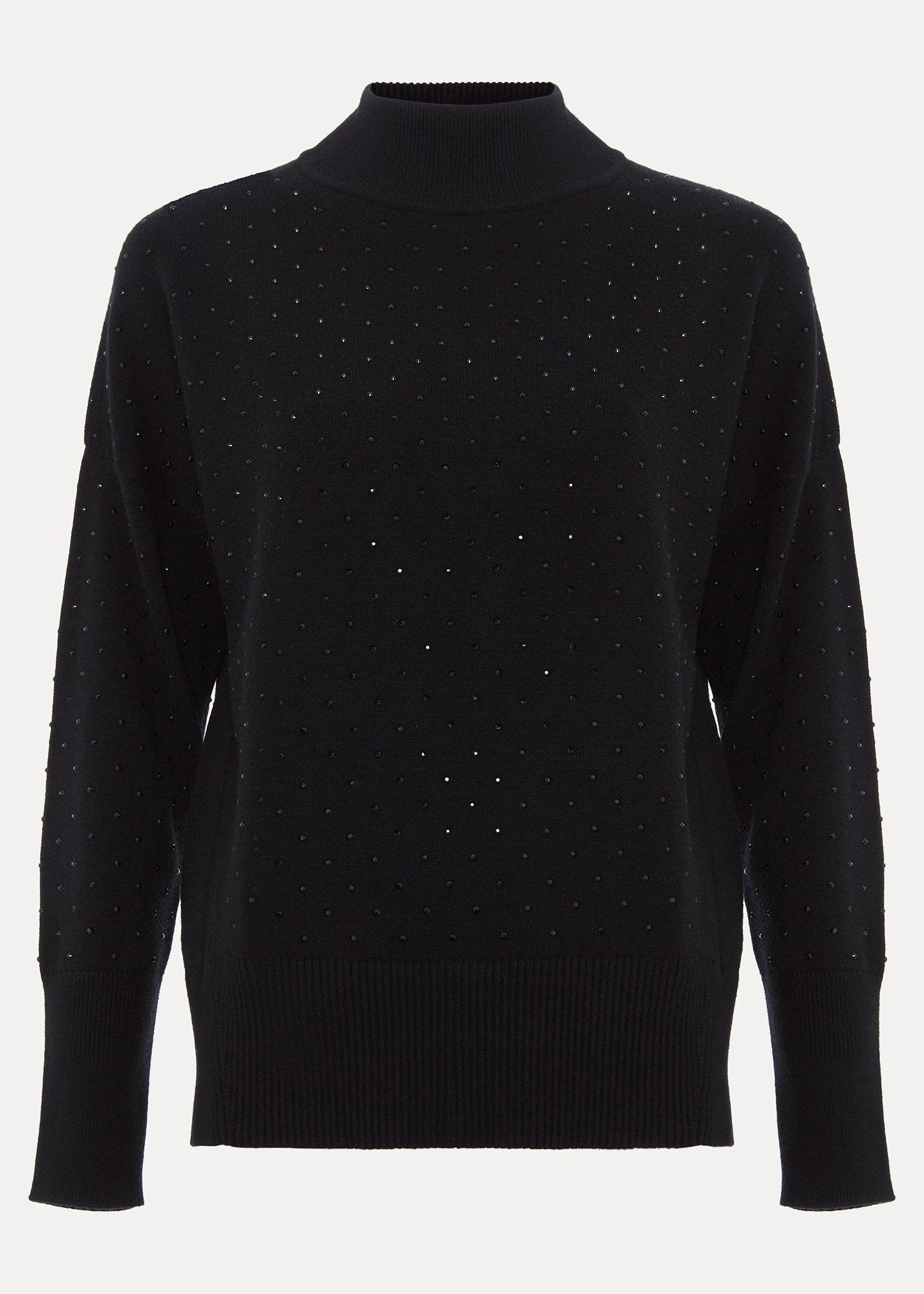 Steph Black Stud Jumper