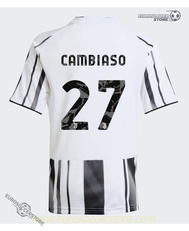 Juventus 25-26 Season Home Jersey with CAMBIASO 27 Printing