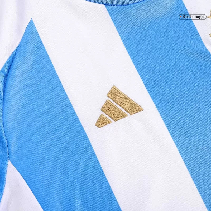 Argentina Home Kids Soccer Jerseys Kit Copa America 2024 Authentic Kit