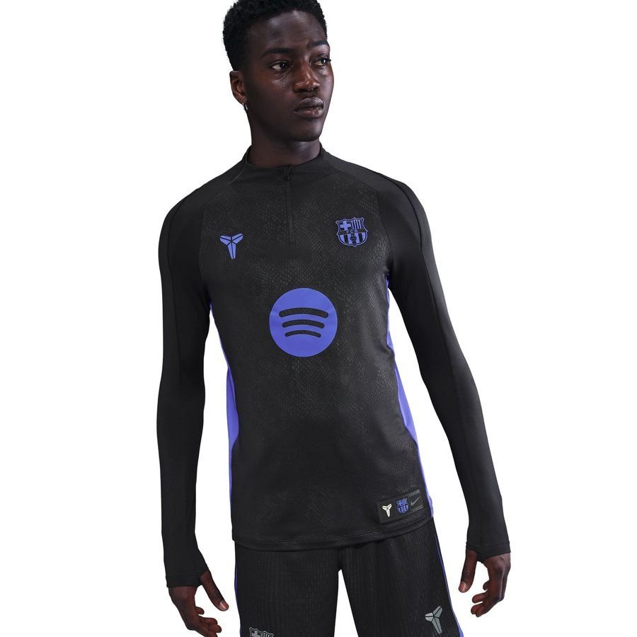 Barcelona Training Shirt Dri Fit Strike Drill Pre Match Away Jet Black
