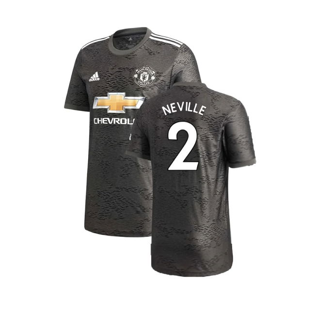 Manchester United 2020-21 Away Jersey ((Excellent) L) (NEVILLE 2)