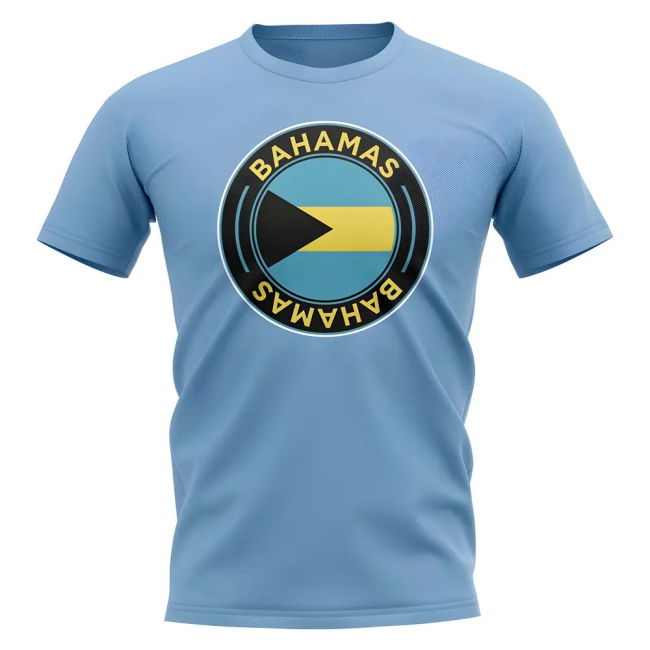 Bahamas Football Badge T-Shirt (Sky)