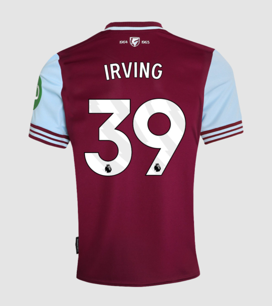 24-25 West Ham United Home Football Jersey - IRVING #39 Edition
