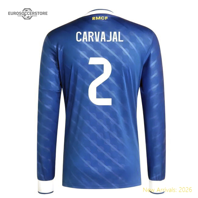 Genuine 2025-2026 Real Madrid Long Sleeve Third Shirt (Carvajal 2)