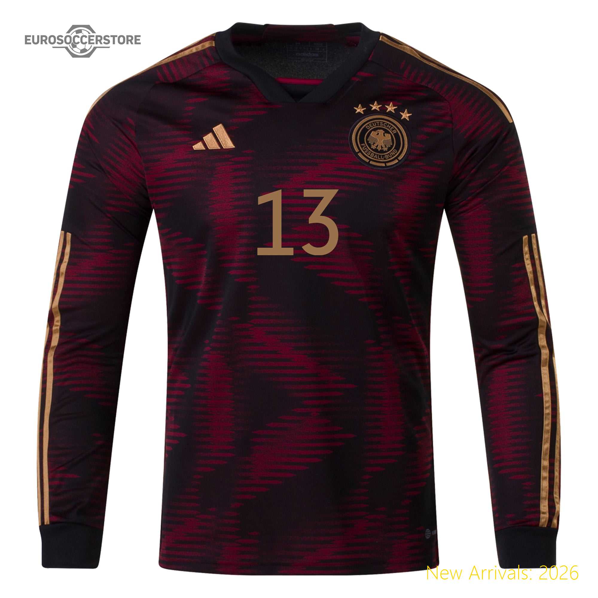 Sleek Design Professional Men Ger Iconic Player Away Jersey 2022