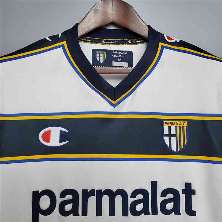Official 02-03 PARMA CALCIO 1913 RETRO WHITE SOCCER SHIRT JERSEY