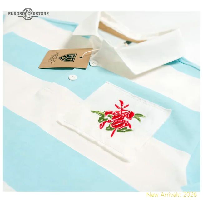 Luxury La Albiceleste Ceibo Retro Rugby Jersey - World Cup Edition