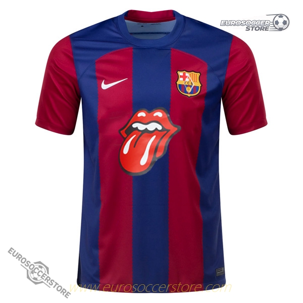Rolling Stones x Barcelona Messi #10 El Clásico Football Jersey 2023-24 Season